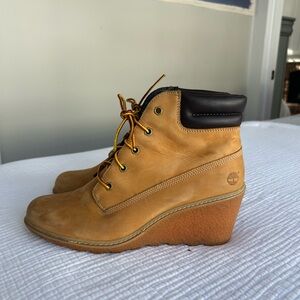 Timberland Women's Brown Wedge Boots